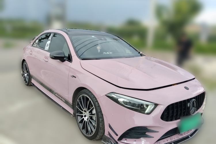 Used Mercedes-Benz A AMG 2022 AMG A 35 L 4MATIC Front Right 45 Deg