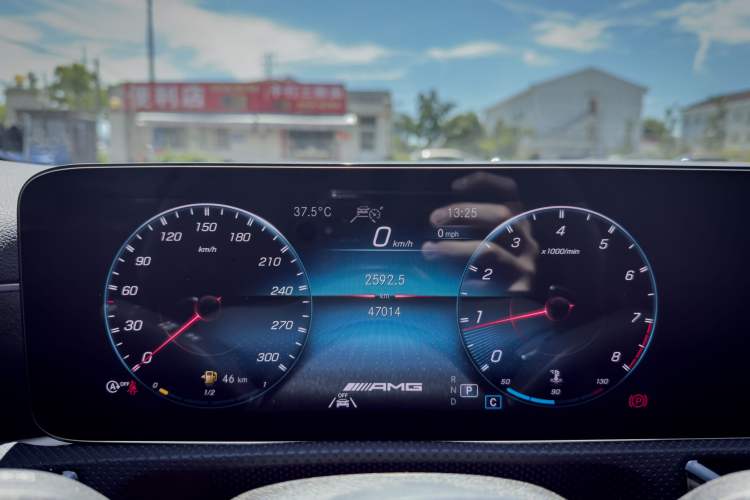Used Mercedes-Benz A AMG 2022 AMG A 45 S 4MATIC+ Odometer Close Up