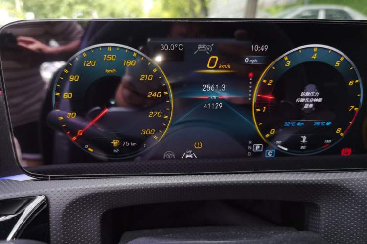Used Mercedes-Benz A AMG 2022 AMG A 45 S 4MATIC+ Odometer Close Up