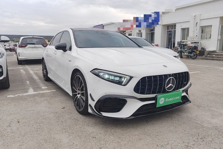 Used Mercedes-Benz A AMG 2022 AMG A 35 L 4MATIC Front Right 45 Deg