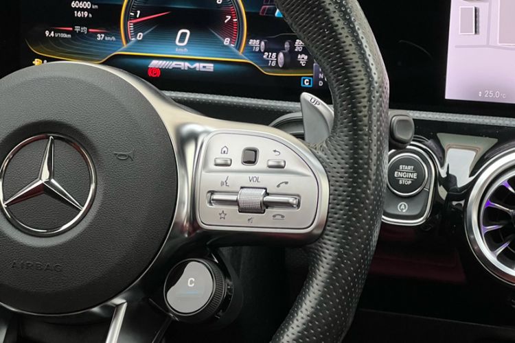 Used Mercedes-Benz A AMG 2022 AMG A 35 4MATIC Odometer Close Up