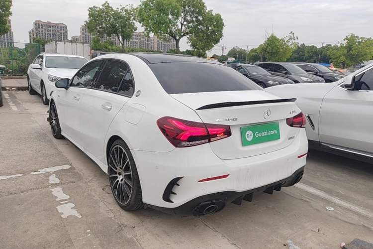 Used Mercedes-Benz A AMG 2022 AMG A 35 L 4MATIC Rear Left 45 Deg