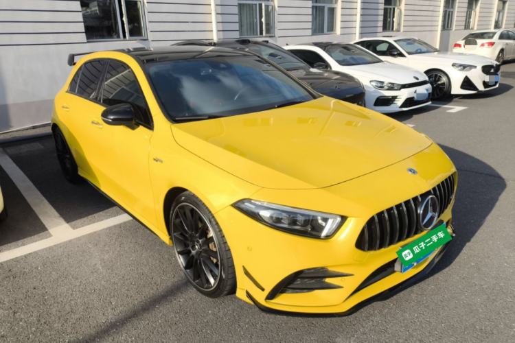 Used Mercedes-Benz A AMG 2022 AMG A 35 4MATIC Front Right 45 Deg