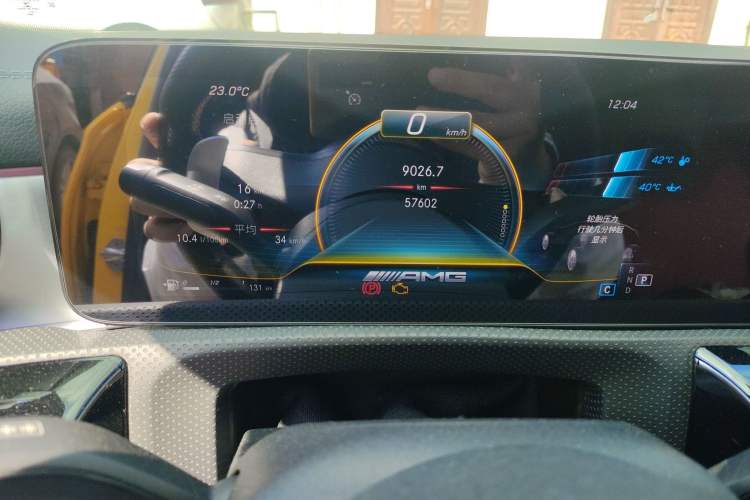 Used Mercedes-Benz A AMG 2022 AMG A 35 4MATIC Odometer Close Up