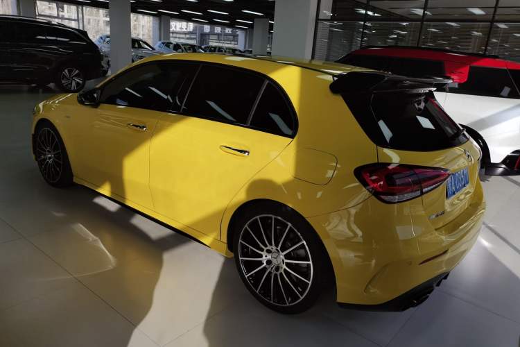 Used Mercedes-Benz A AMG 2022 AMG A 35 4MATIC Rear Left 45 Deg
