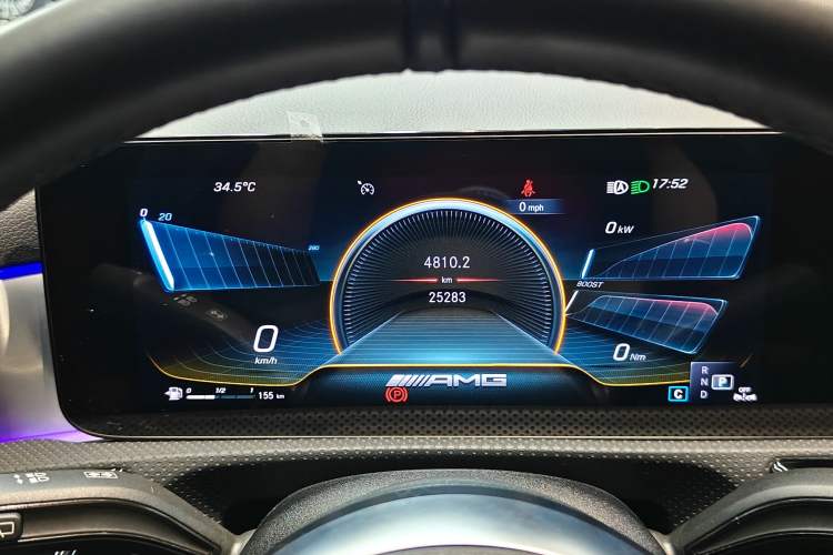 Used Mercedes-Benz A AMG 2023 AMG A 35 4MATIC Odometer Close Up