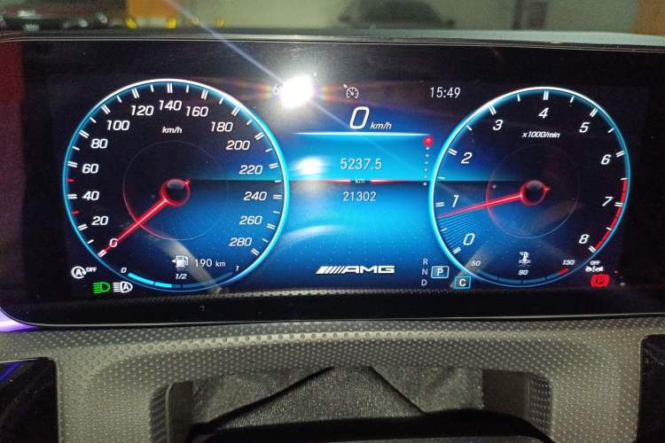 Used Mercedes-Benz A AMG 2023 AMG A 35 4MATIC Odometer Close Up