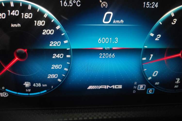 Used Mercedes-Benz A AMG 2023 AMG A 35 4MATIC Odometer Close Up