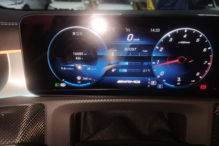 Used Mercedes-Benz A AMG 2023 AMG A 35 4MATIC Odometer Close Up