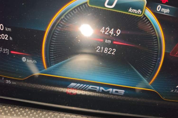 Used Mercedes-Benz A AMG 2023 AMG A 35 L 4MATIC Odometer Close Up