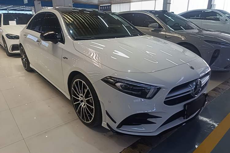 Used Mercedes-Benz A AMG 2023 AMG A 35 L 4MATIC Front Right 45 Deg