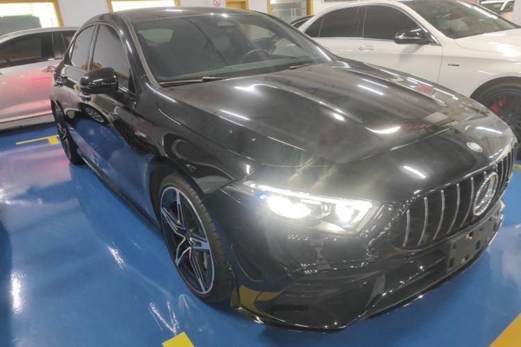 Used Mercedes-Benz A AMG 2024 AMG A 35 L 4MATIC Front Right 45 Deg