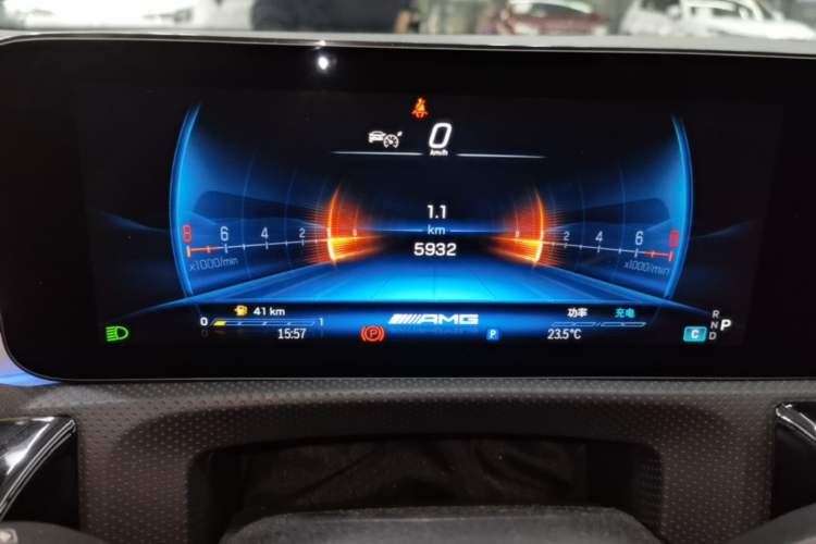 Used Mercedes-Benz A AMG 2024 AMG A 35 4MATIC Odometer Close Up
