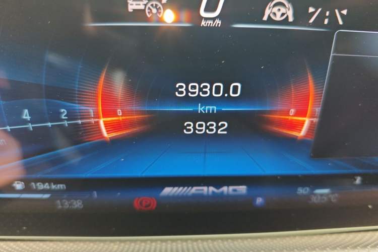 Used Mercedes-Benz A AMG 2024 Facelift AMG A 45 S 4MATIC+ Odometer Close Up