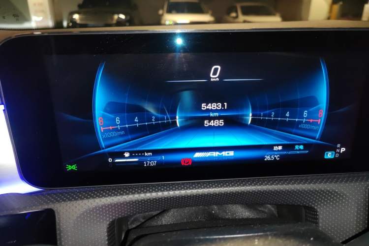 Used Mercedes-Benz A AMG 2024 Facelift AMG A 35 4MATIC Odometer Close Up
