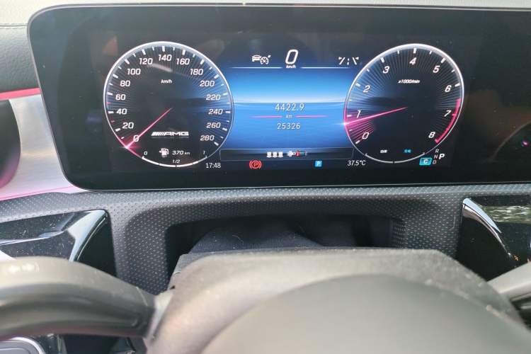 Used Mercedes-Benz A AMG 2024 AMG A 35 L 4MATIC Odometer Close Up