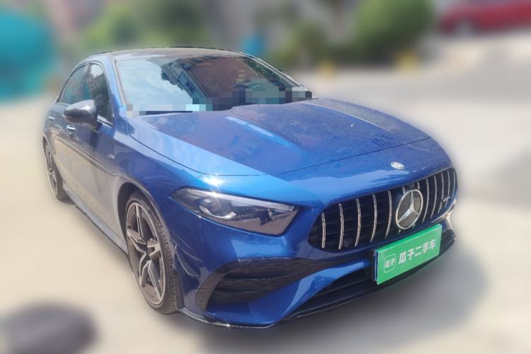 Used Mercedes-Benz A AMG 2024 AMG A 35 L 4MATIC Front Right 45 Deg