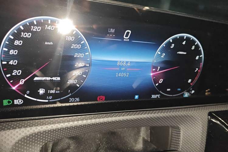 Used Mercedes-Benz A AMG 2024 AMG A 35 4MATIC Odometer Close Up