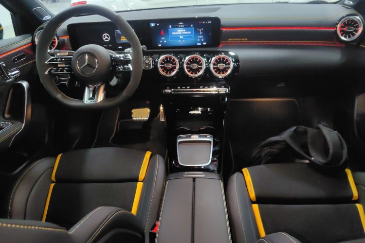 Used Mercedes-Benz A AMG 2024 AMG A 45 S 4MATIC+ Magic Green Special Edition Center Console