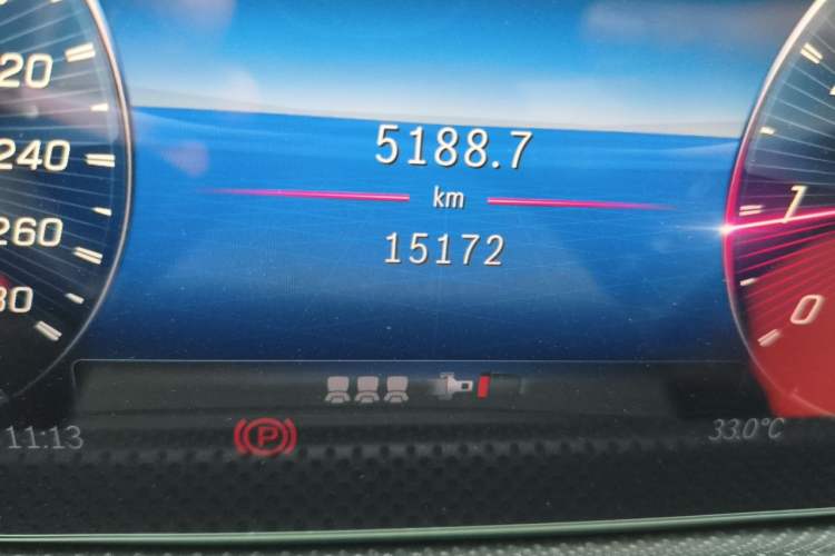 Used Mercedes-Benz A AMG 2024 AMG A 35 4MATIC Odometer Close Up