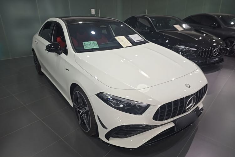 Used Mercedes-Benz A AMG 2024 Facelift AMG A 35 L 4MATIC Front Right 45 Deg
