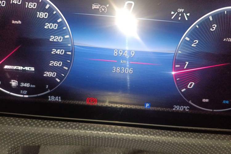 Used Mercedes-Benz A AMG 2024 AMG A 35 L 4MATIC Odometer Close Up