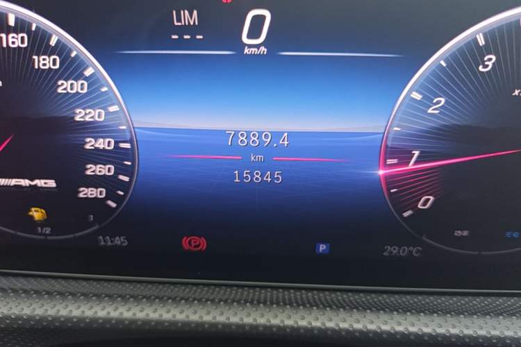 Used Mercedes-Benz A AMG 2024 AMG A 35 4MATIC Odometer Close Up