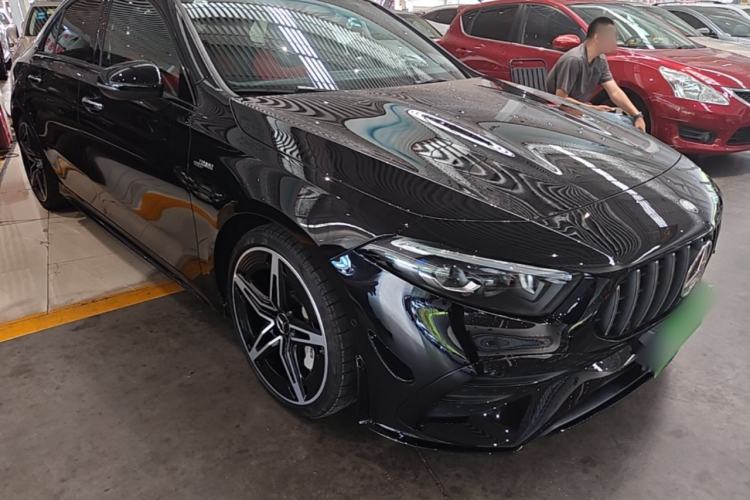 Used Mercedes-Benz A AMG 2025 AMG A 35 L 4MATIC Front Right 45 Deg