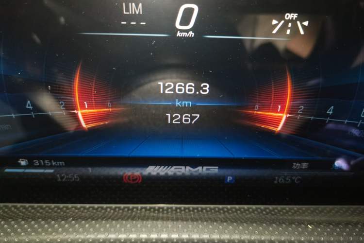 Used Mercedes-Benz A AMG 2025-Year Restyled AMG A 35 L 4MATIC Odometer Close Up
