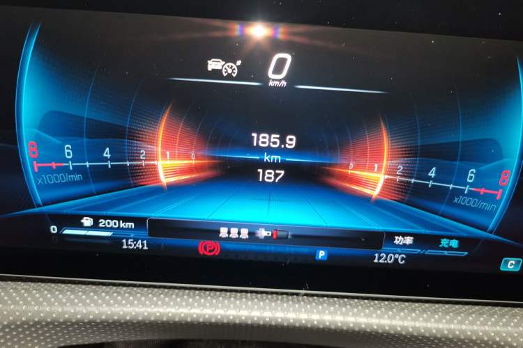 Used Mercedes-Benz A AMG 2025-Year Restyled AMG A 35 4MATIC Odometer Close Up