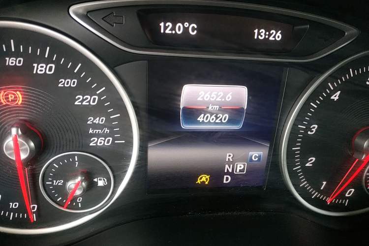 Used Mercedes-Benz A-Class 2017 Revised A 200 Dynamic Edition Odometer Close Up