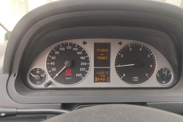 Used Mercedes-Benz A-Class 2011 A 180 Odometer Close Up