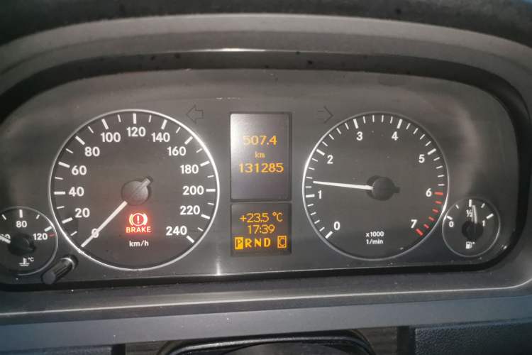 Used Mercedes-Benz A-Class 2011 A 160 Odometer Close Up