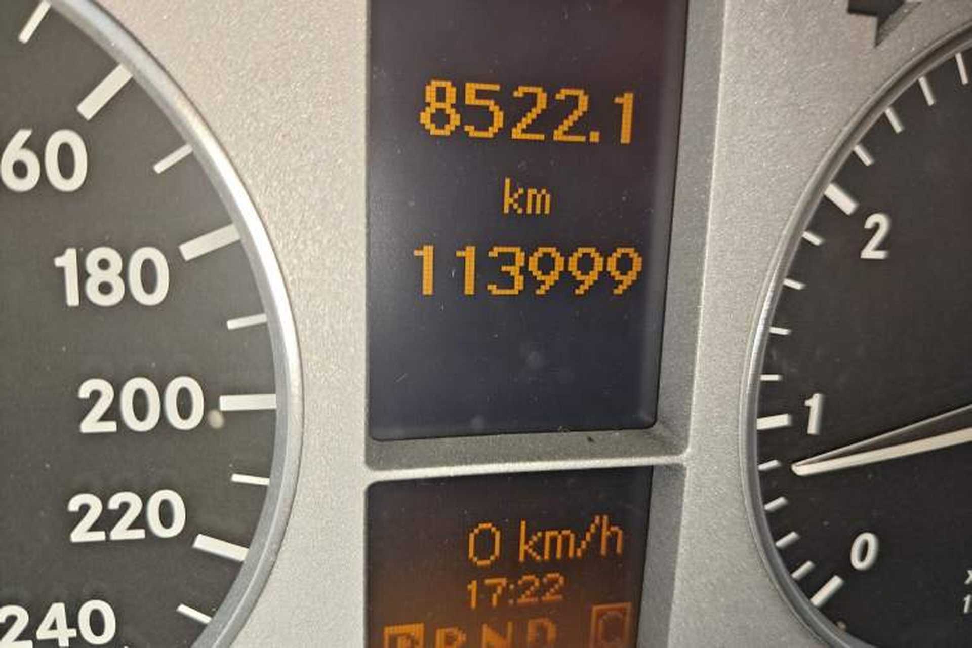 Used Mercedes-Benz A-Class 2011 A 180 Odometer Close Up