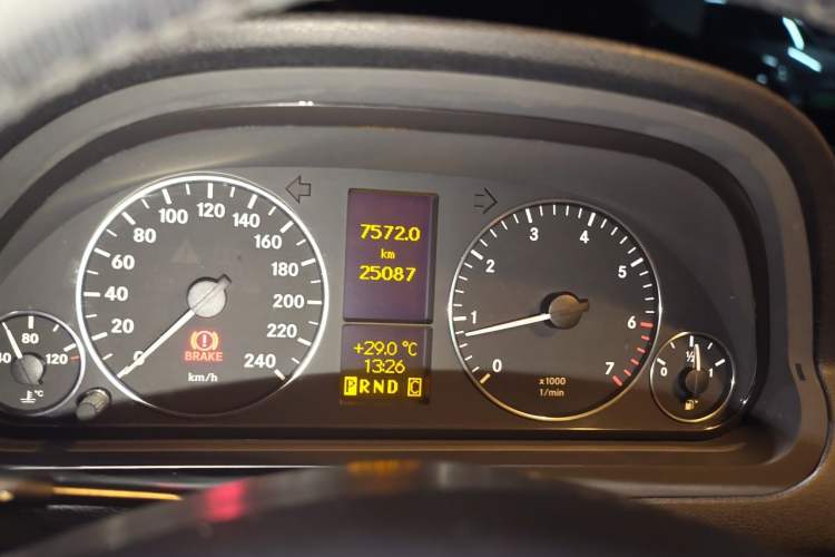 Used Mercedes-Benz A-Class 2011 A 160 Odometer Close Up