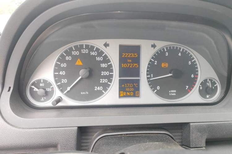 Used Mercedes-Benz A-Class 2011 A 180 Odometer Close Up
