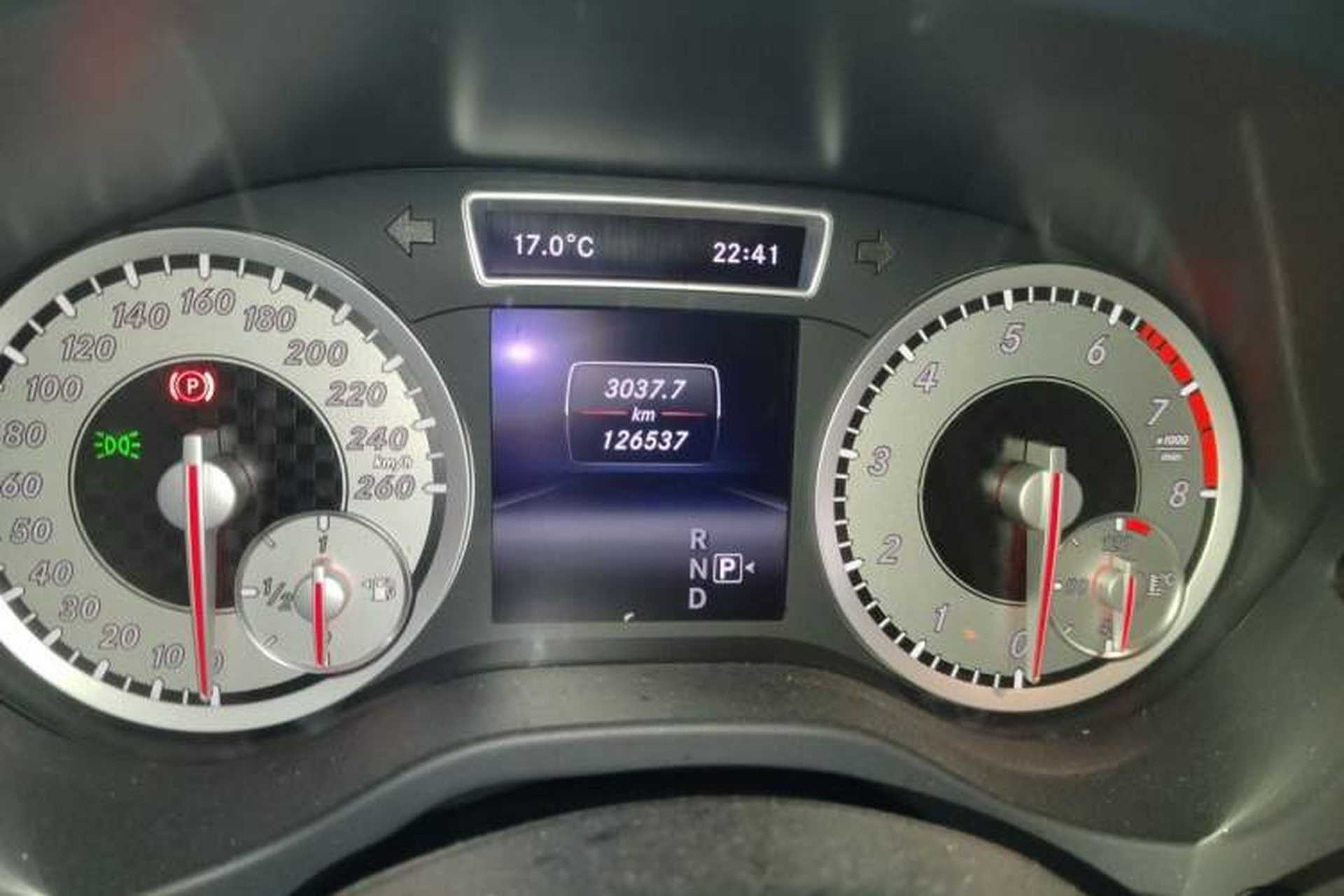 Used Mercedes-Benz A-Class 2013 A 200 Urban Edition Odometer Close Up