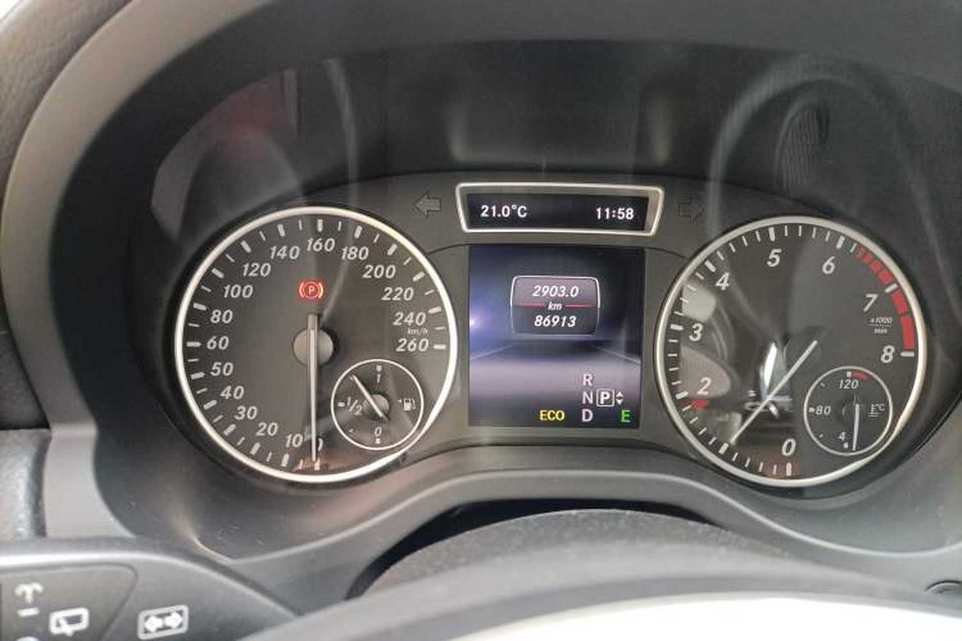 Used Mercedes-Benz A-Class 2013 A 180 Fashion Model Odometer Close Up
