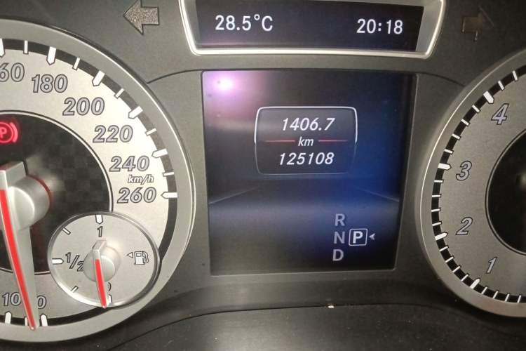 Used Mercedes-Benz A-Class 2013 A 200 Urban Edition Odometer Close Up