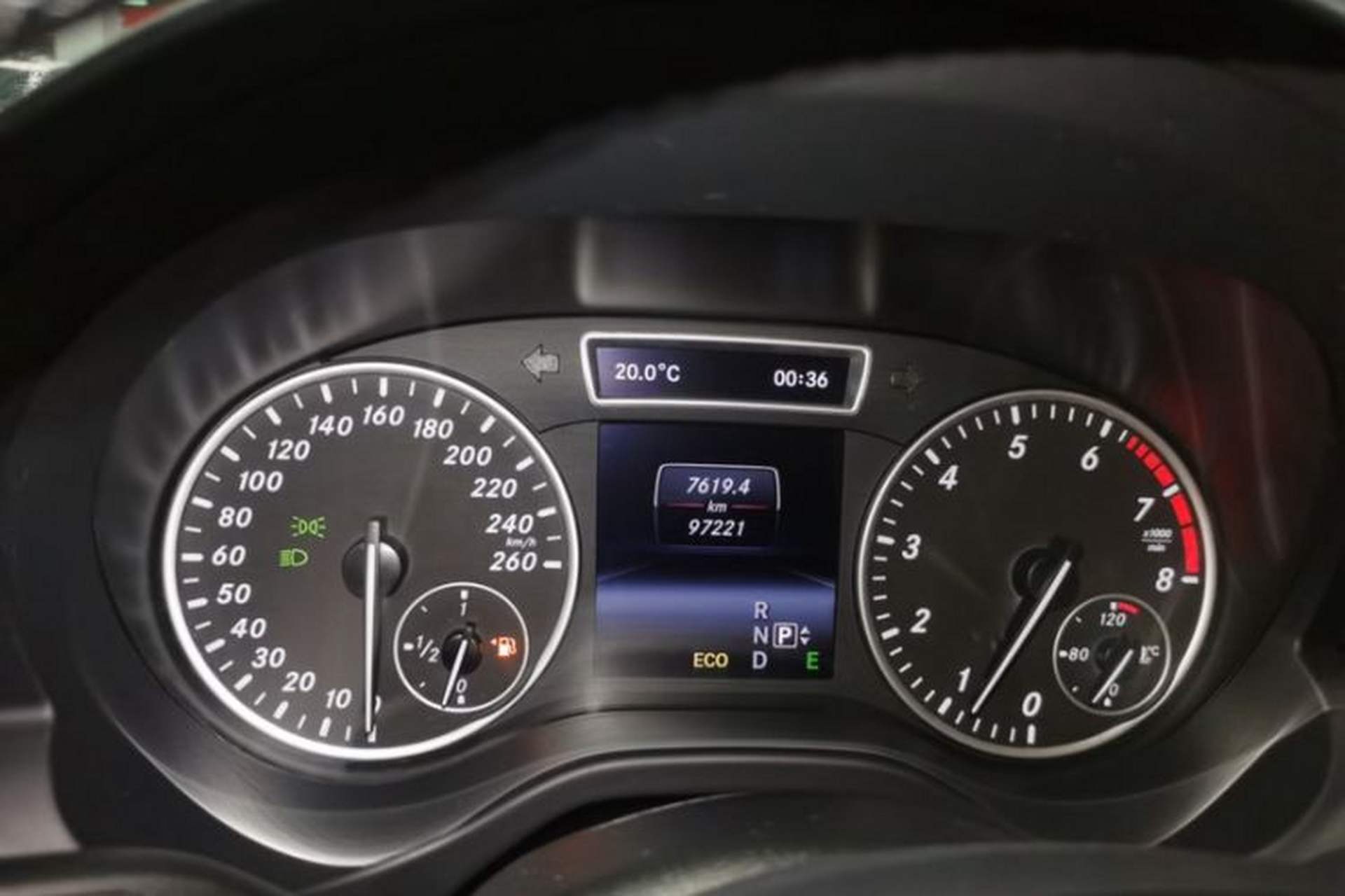 Used Mercedes-Benz A-Class 2013 A 180 Fashion Model Odometer Close Up