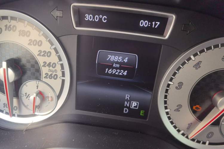 Used Mercedes-Benz A-Class 2013 A 200 Urban Edition Odometer Close Up