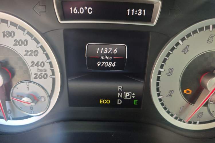 Used Mercedes-Benz A-Class 2013 A 200 Urban Edition Odometer Close Up