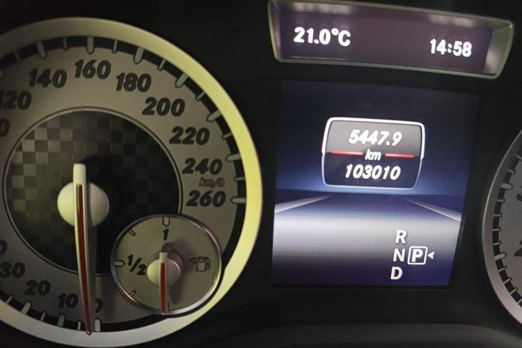 Used Mercedes-Benz A-Class 2013 A 200 Urban Edition Odometer Close Up