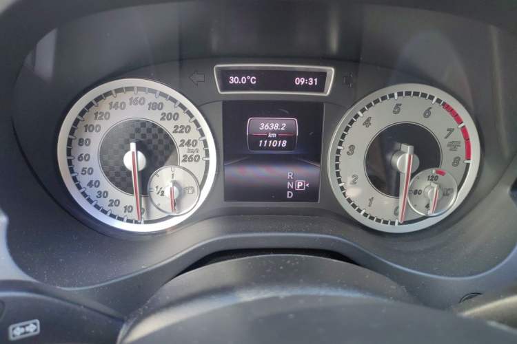 Used Mercedes-Benz A-Class 2013 A 200 Urban Edition Odometer Close Up