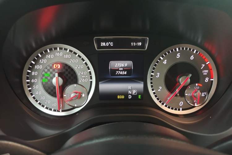 Used Mercedes-Benz A-Class 2013 A 200 Urban Edition Odometer Close Up