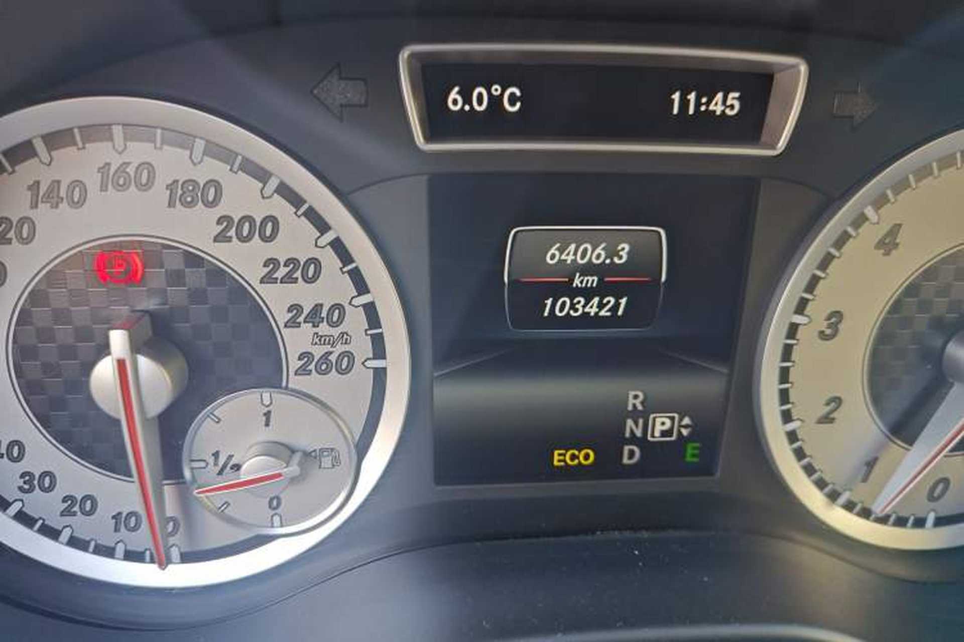 Used Mercedes-Benz A-Class 2013 A 200 Urban Edition Odometer Close Up