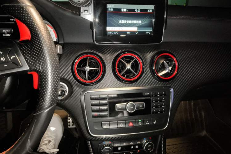 Used Mercedes-Benz A-Class 2013 A 260 Sport model Audio And AC Panel