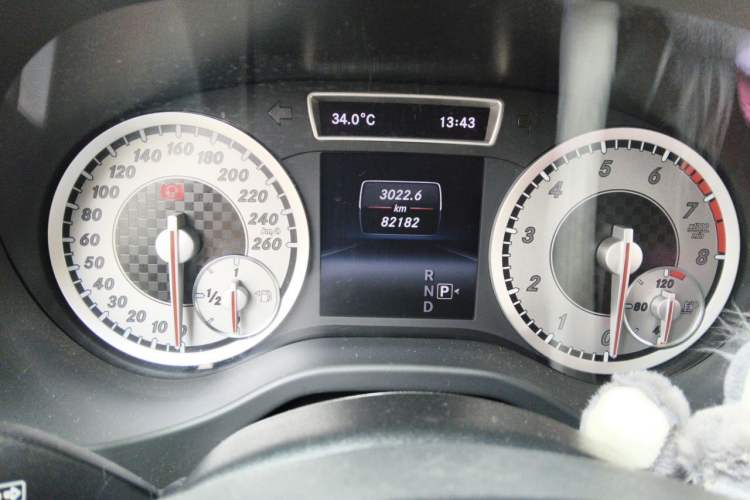Used Mercedes-Benz A-Class 2013 A 200 Urban Edition Odometer Close Up