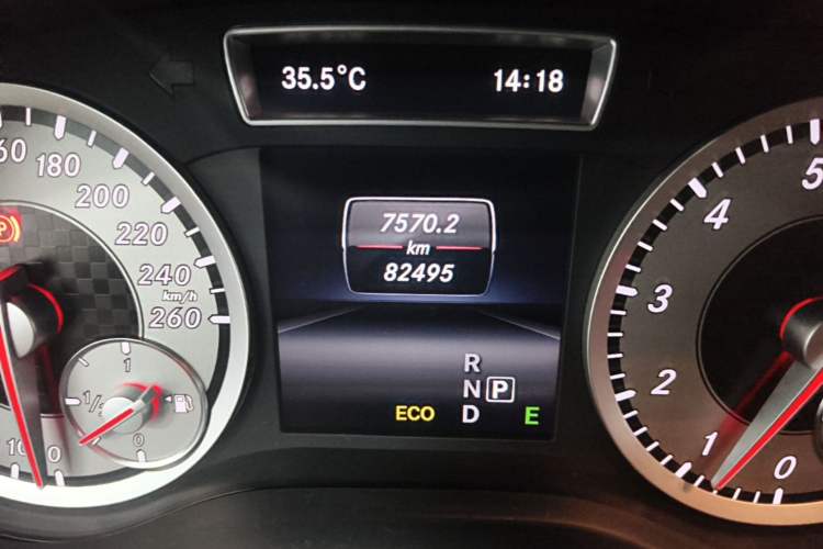 Used Mercedes-Benz A-Class 2013 A 200 Urban Edition Odometer Close Up