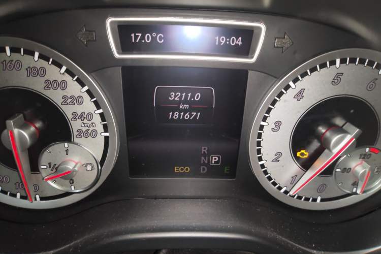 Used Mercedes-Benz A-Class 2013 A 200 Urban Edition Odometer Close Up
